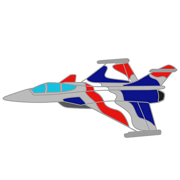 Insigna metalica Rafale - imagine 3